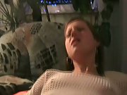 Sexy young lady wearing white fishnet top and knickers amateur porn